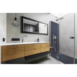 Slate showertray with square grid