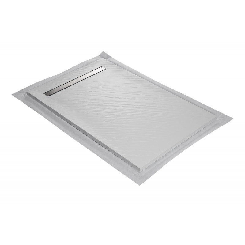 Graphite showertray with line grid